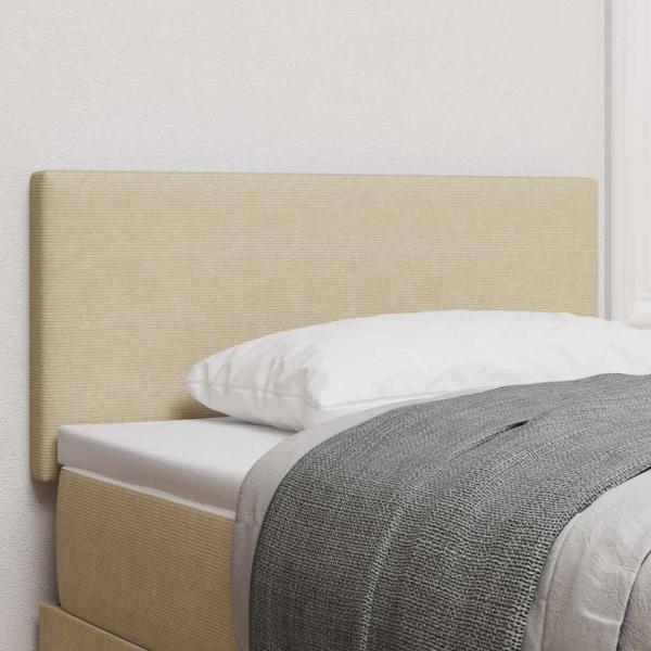 ARDEBO.de - LED Kopfteil Einfarbig Hellgrün Grau 90 cm Cordstoff