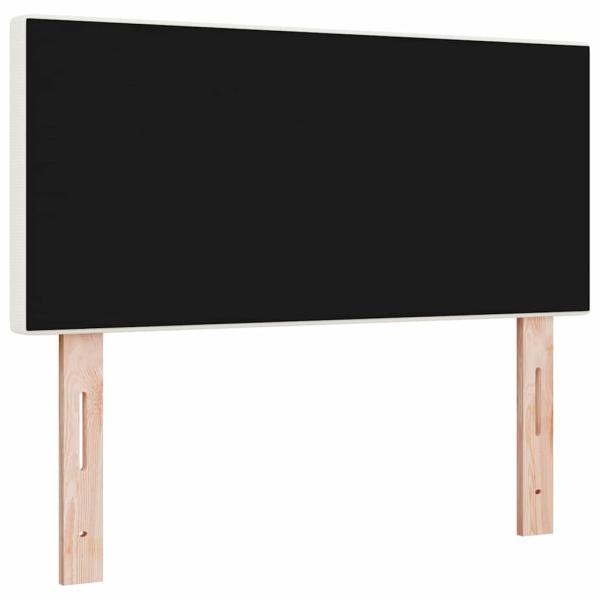 LED Kopfteil Einfarbig Creme 100 cm Cordstoff