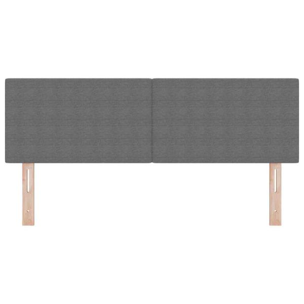 LED Kopfteil Schlichtes Design Hellgrau 80 cm Cordstoff