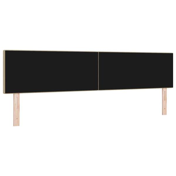 LED Kopfteil mit LED-Lichtleisten Grau-Grün 200 cm Cordstoff