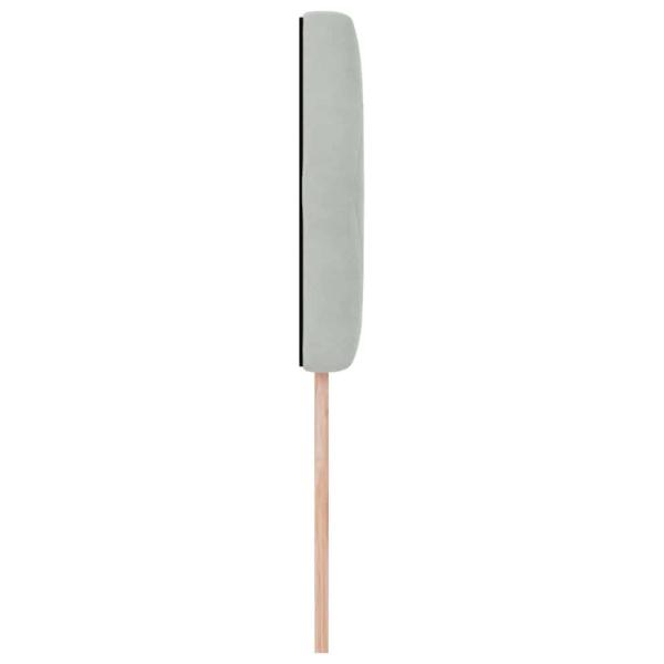 LED Kopfteil mit Kristallknopf, Geplustert, Hellgrau, 90 cm, Samt