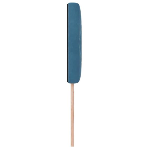 LED Kopfteil mit Kristallknopf, gepolstert, Dunkelblau, 90 cm, Samt
