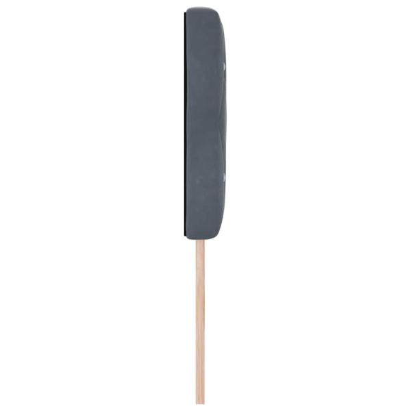 LED Kopfteil Kristallknopf Gepolstert Dunkelgrau 80 cm Samt