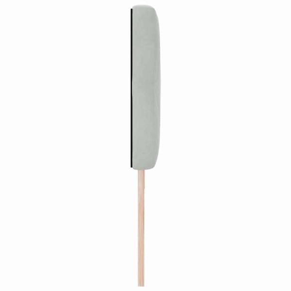 LED Kopfteil mit Kristallknopf - Hellgrau - 90 cm - Samt