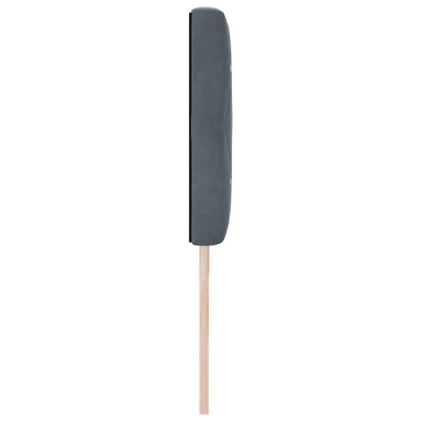 LED Kopfteil mit Kristallknopf-Steppung Dunkelgrau 90 cm Samt