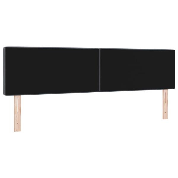 LED Kopfteil mit Kristallknopf-Steppung Dunkelgrau 90 cm Samt