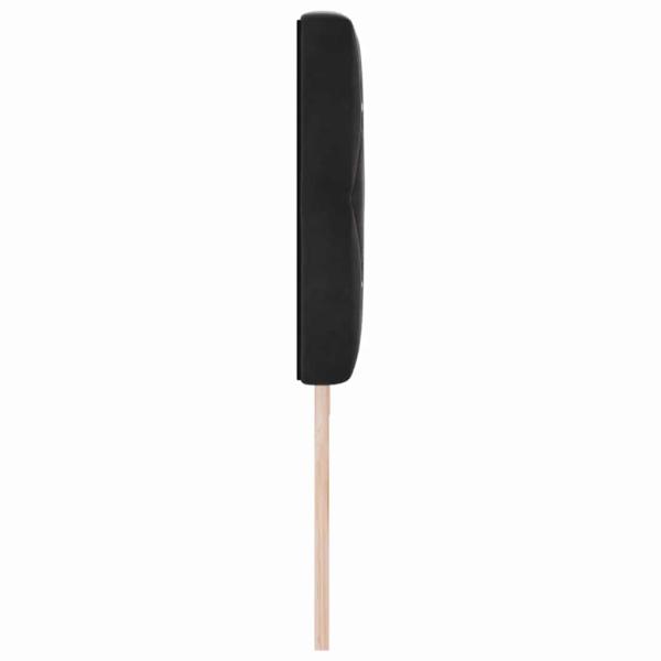 LED Kopfteil mit Kristallknöpfen, Schwarz, 100 cm, Samt