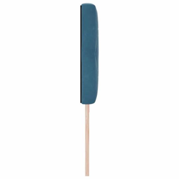 LED Kopfteil Kristallknopf Gepolstert Dunkelblau 100 cm Samt