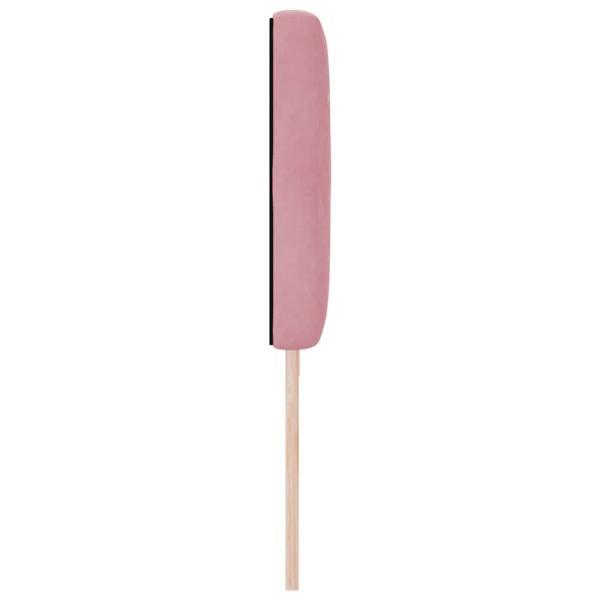 LED Kopfteil Kristallknopf Gepolstert Rosa 100 cm Samt