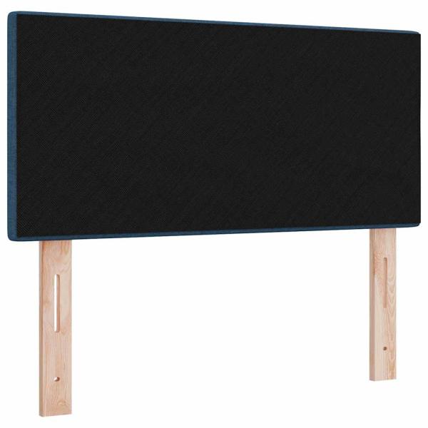 LED Kopfteil mit Knopfheftung Blau 80 cm Stoff