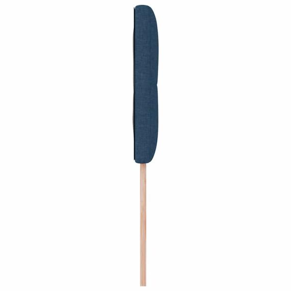 LED Kopfteil mit Knopfheftung Blau 80 cm Stoff