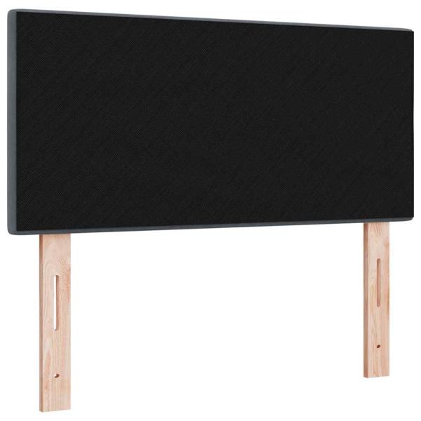 LED Kopfteil mit Knopfheftung Dunkelgrau 80 cm Samt