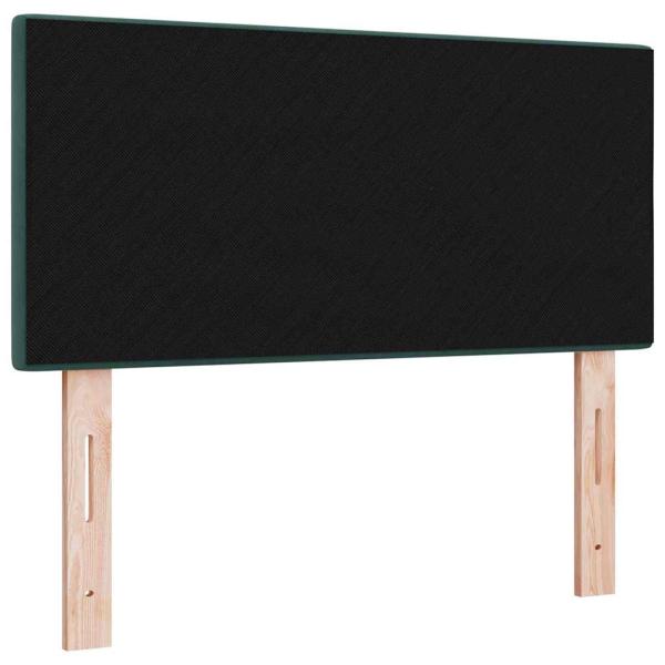 LED Kopfteil mit Knopfheftung Dunkelgrün 80 cm Samt