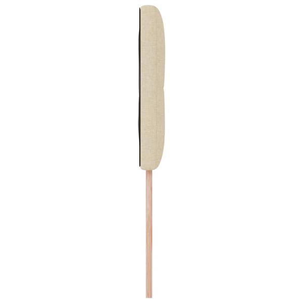 LED Kopfteil mit Knopfheftung Creme 90 cm Stoff