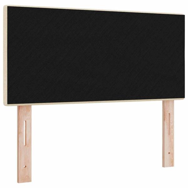 LED Kopfteil mit Knopfheftung Creme 90 cm Stoff