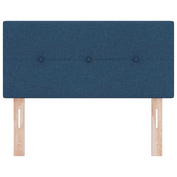 LED Kopfteil mit Knopfheftung Blau 100 cm Stoff