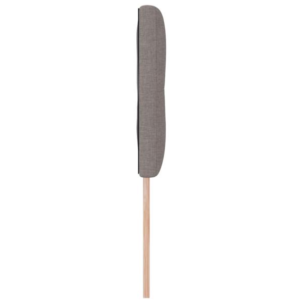 LED Kopfteil mit LED-Lichtleisten Taupe 144 cm Stoff