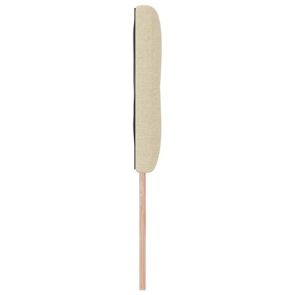 LED Kopfteil mit Knopfheftung Creme 72 cm Stoff