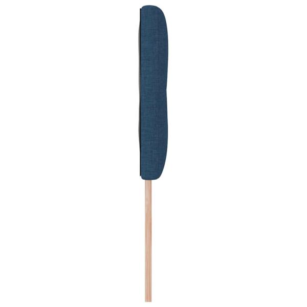 LED Kopfteil mit Knopfheftung Blau 80 cm Stoff