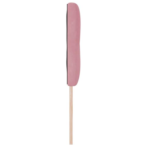 LED Kopfteil mit Knopfheftung Rosa 80 cm Samt