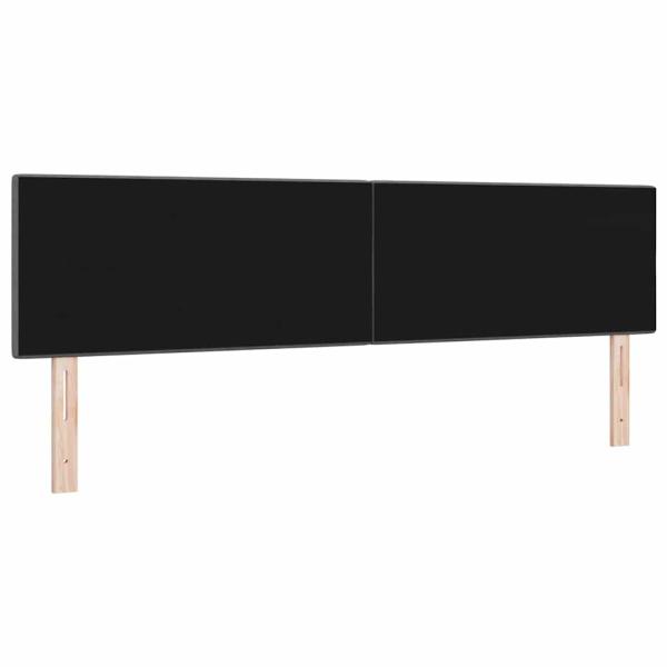 LED Kopfteil mit Knopfheftung Dunkelgrau 90 cm Stoff