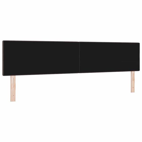 LED Kopfteil mit Knopfheftung Dunkelbraun 100 cm Stoff