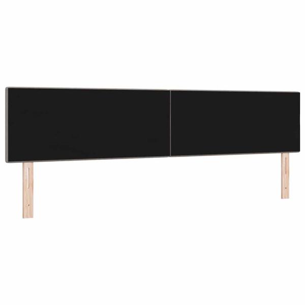 LED Kopfteil mit Knopfheftung Taupe 100 cm Stoff