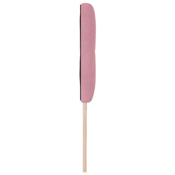 LED Kopfteil mit Knopfheftung Rosa 100 cm Samt