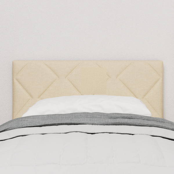 LED Kopfteil Creme 80 cm Stoff