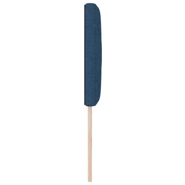 LED Kopfteil Rautenmuster Blau 80 cm Stoff