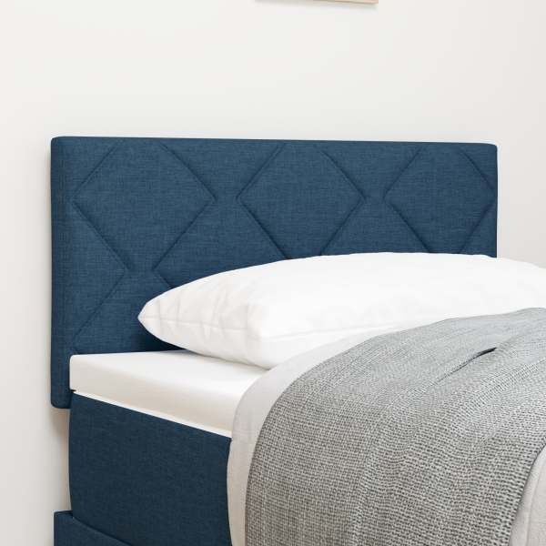 LED Kopfteil Blau 80 cm Stoff