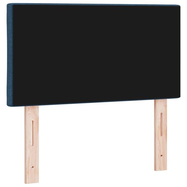 LED Kopfteil Rautenmuster Blau 80 cm Stoff