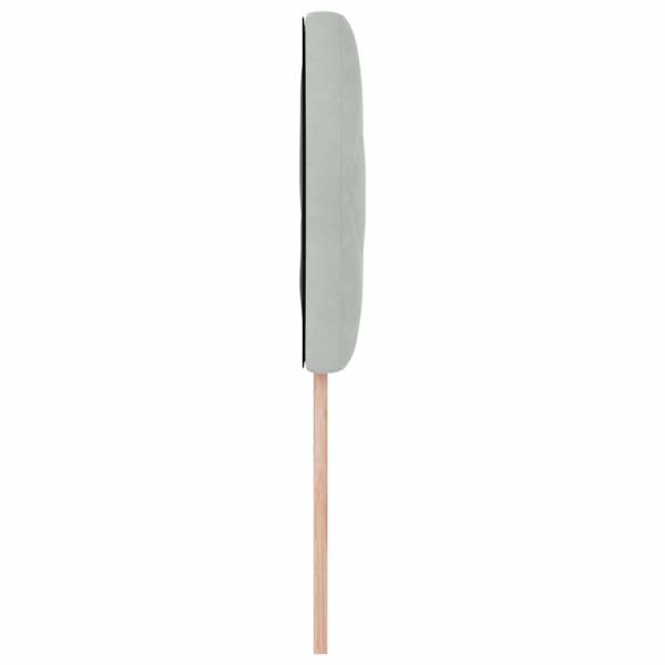 LED Kopfteil Diamantblöcke Design Hellgrau 90 cm Velours
