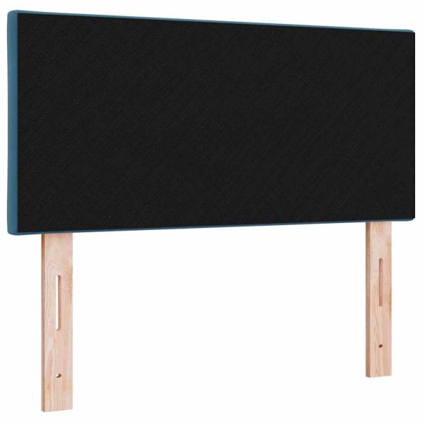 LED Kopfteil Diamond Blocks Design Dunkelblau 90 cm Samt
