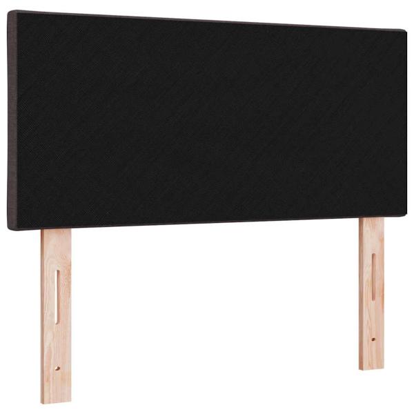 LED Kopfteil Rautenmuster Dunkelbraun 100 cm Stoff