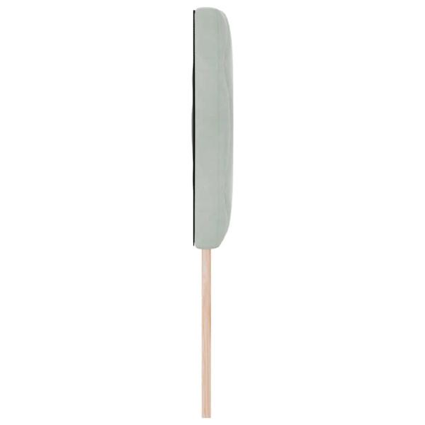 LED Kopfteil Diamantblockdesign Hellgrau 160 cm Samt