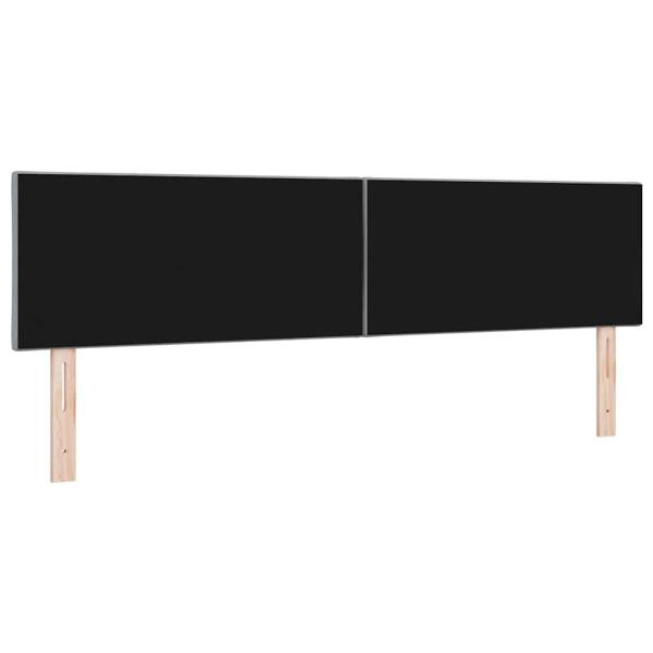LED Kopfteil Rautenmuster Hellgrau 180 cm Stoff