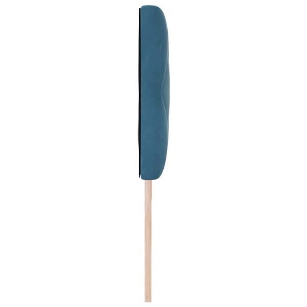 LED Kopfteil Diamantblöcke Design Dunkelblau 180 cm Velvet