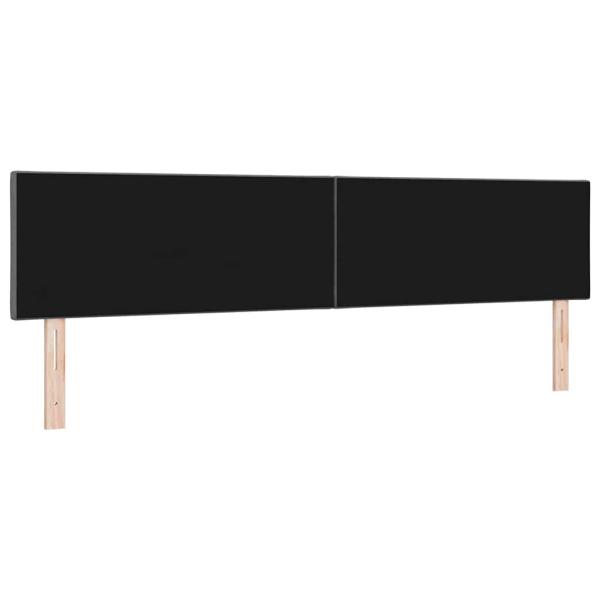 LED Kopfteil Rautenmuster Dunkelgrau 200 cm Stoff