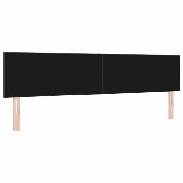 LED Kopfteil Rautenmuster Dunkelbraun 200 cm Stoff