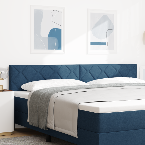 LED Kopfteil Blau 200 cm Stoff