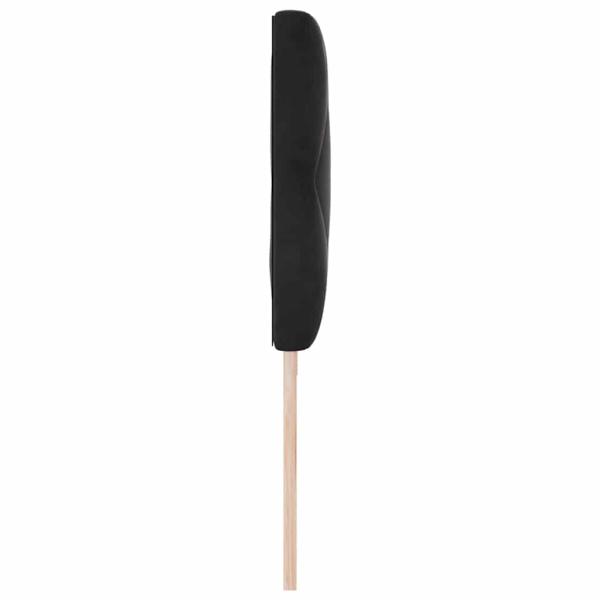 LED Kopfteil Diamantblöcke Design Schwarz 200 cm Samt