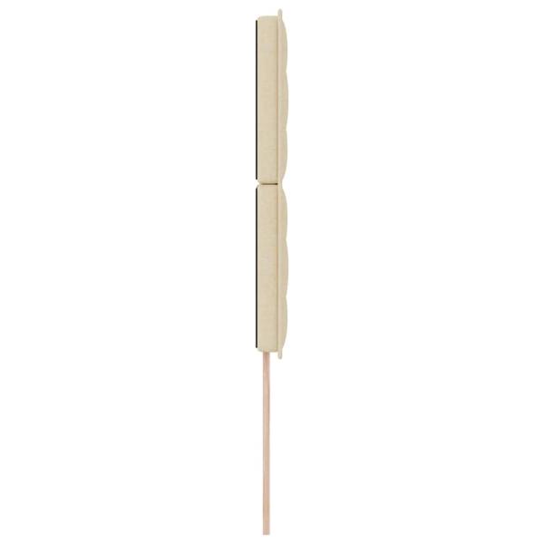LED Kopfteil Linien-Design Creme 100 cm Stoff