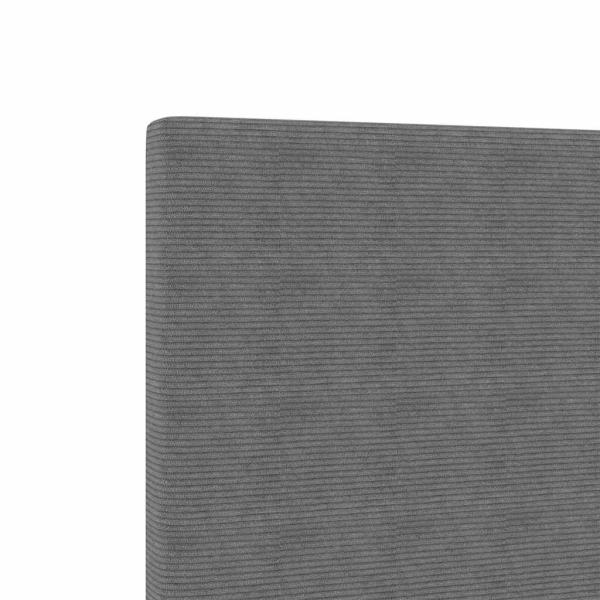 LED Kopfteil Hellgrau 80 cm Cordstoff