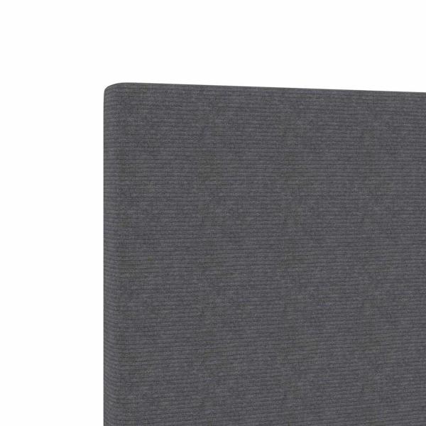 LED Kopfteil Dunkelgrau 72 cm Cordstoff