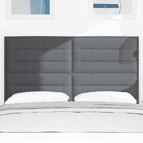 LED Kopfteil Dunkelgrau 80 cm Cordstoff