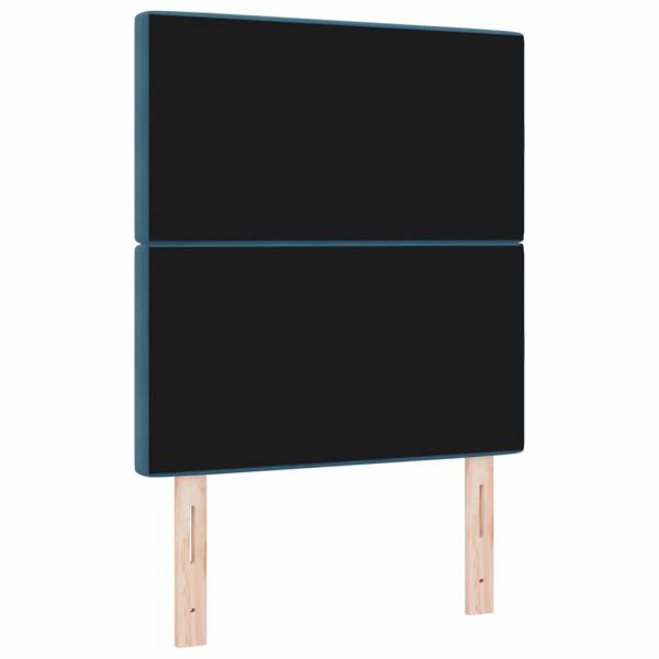 LED Kopfteil Dunkelblau 80 cm Velours