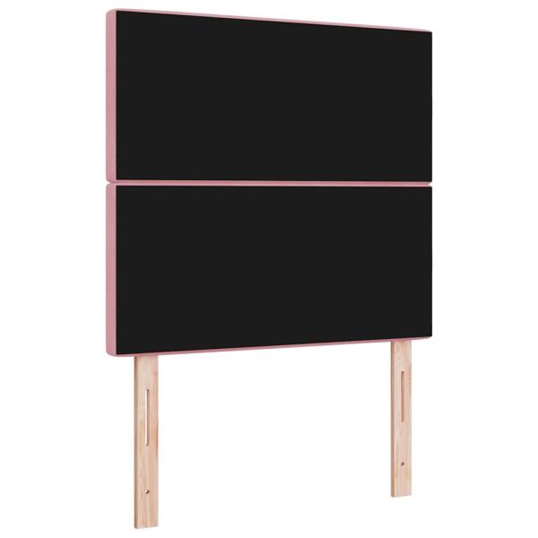 LED Kopfteil Rosa 100 cm Samt