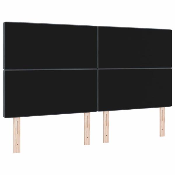 LED Kopfteil Dunkelgrau 90 cm Samt