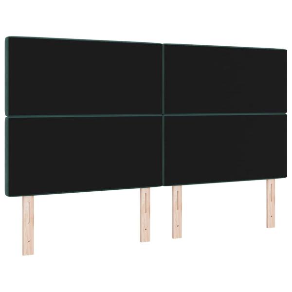 LED Kopfteil Dunkelgrün 90 cm Samt